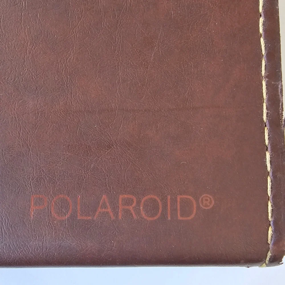 Vintage Polaroid Camera Case Brown Leatherette Carrying Bag Retro Photography‎